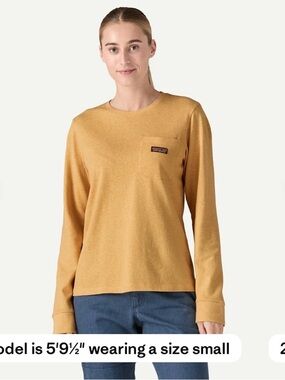Women's Long-Sleeved Work Pocket T-Shirt